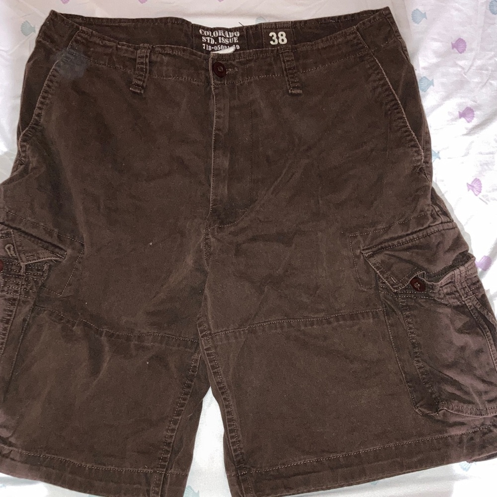 Vintage Colorado state issue Brown Cargo Shorts